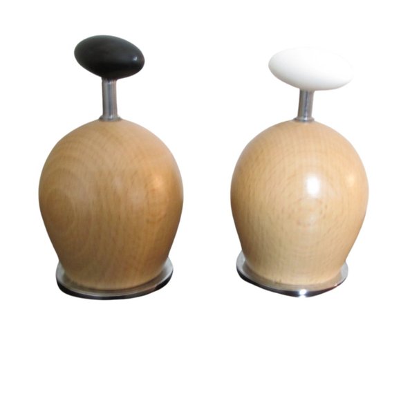 Bodum PEPPINO beechwood salt and pepper mills Carsten Jorgensen design Denmark - Picture 2 of 4